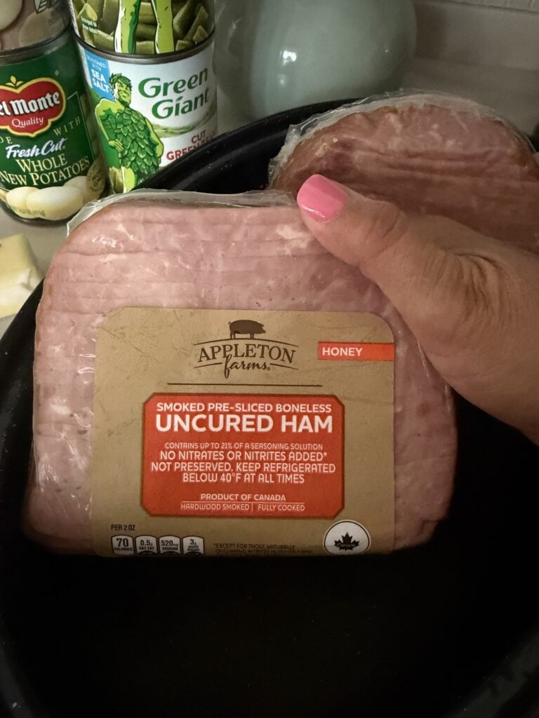 a mini sliced ham loaf