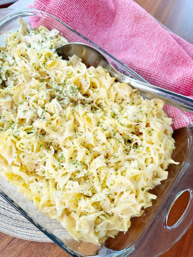 classic baked egg noodles
